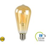 E27 LED Lampe 8W Filament ST64 Ultra-Warmweiß