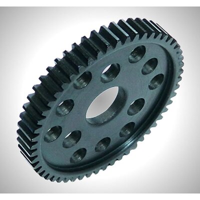 Hard Black 54t Steel Spur only 32p,accepts Telemetry