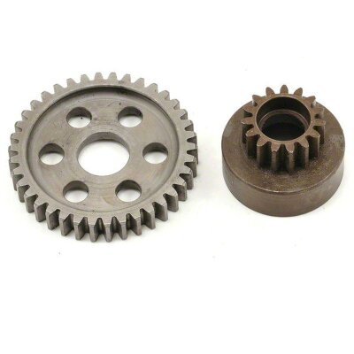 Gehärtet Stahl combo  38T spur 15T Kupplungsglocke