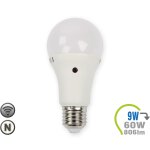 E27 LED Lampe 9W A60 Dämmerungssensor Neutralweiß