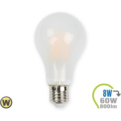 E27 LED Lampe 8W Filament matt A67 Warmweiß
