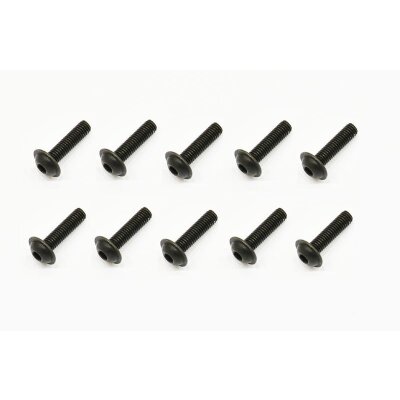 Serpent Schraube (Sechskant) Linsenkopf mit Bund M3x12 (10)