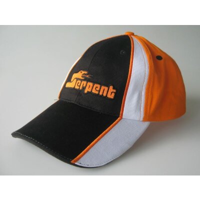 Kappe Serpent orange - schwarz