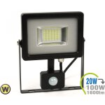 LED Strahler 20W SMD Slim mit Bewegungsmelder Warmweiß