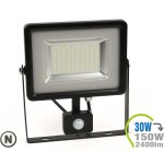 LED Strahler 30W SMD Slim mit Bewegungsmelder Neutralweiß