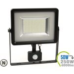 LED Strahler 50W SMD Slim mit Bewegungsmelder Neutralweiß