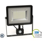 LED Strahler 30W SMD Slim mit Bewegungsmelder Kaltweiß