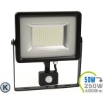 LED Strahler 50W SMD Slim mit Bewegungsmelder Kaltweiß