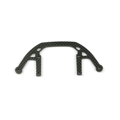 Bumper top plate rear carbon 4X