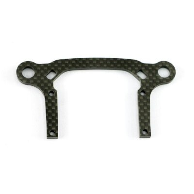 Bumper top plate narrow front carbon 4X