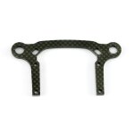 Bumper top plate narrow front carbon 4X