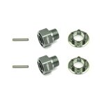 Serpent Radaufnahme light +3mm /Mutter/Pin (2)