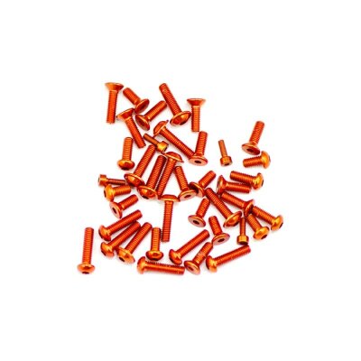 Serpent Aluschrauben Set oben&seite Orange 977 (40)