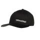 FLEX HAT CURVE BILL BLK/WHT SM