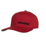 FLEX HAT CURVE BILL RED/BLK SM