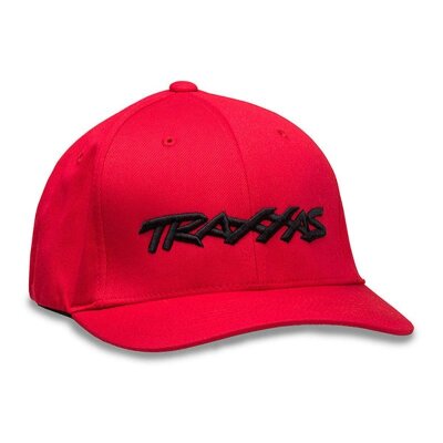 TRAXXAS LOGO HAT RED LARGE/EXT
