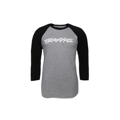 TRAXX RAGLAN SHIRT GREY/BLK 2X