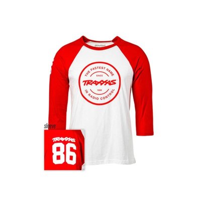 SLVR TOKEN RAGLAN WHITE/RED L