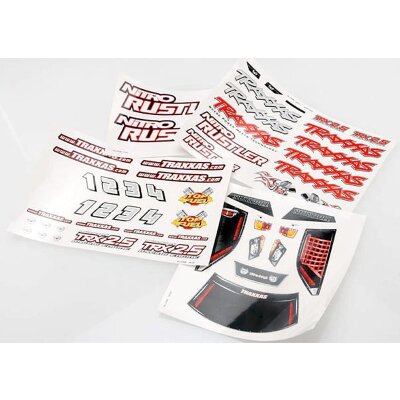 DECAL SHEETS, NITRO RUSTLER