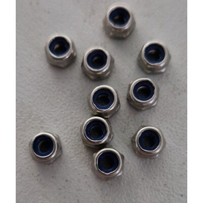 2,5mm Nylon Stopmuttern (10)