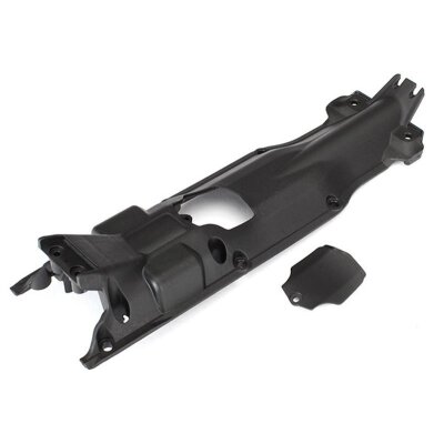 Traxxas Skidplatte Getriebe, Nylon schwarz Cover