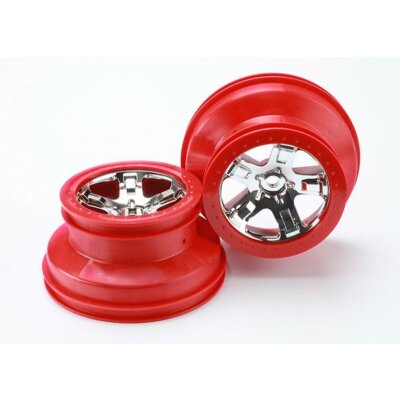 Felgen SCT chrome / rot 2WD hinten