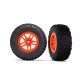 Reifen auf Felge SCT Split-Spoke orange (2) 4WD v/h, 2WD h (