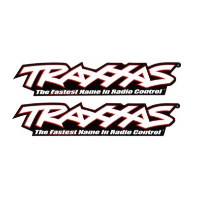 TRAXXAS 4,5 / 114mm Aufkleber schwarz 100Stk