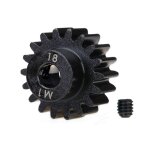 Zahnrad, 18-T Ritzel (1.0 Modul) 5mm Welle extra-hart