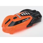 Haube, Alias orange mit Schrauben