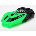 Haube, Alias grün mit Schrauben