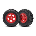 Reifen auf Felge (SCT rot+G3615 1 Paar re/li)