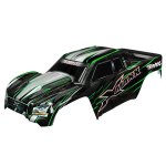 Body, X-Maxx, green (painted, decals applied) (tailgate...