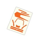 Decals, High Visibility, orange