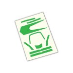 Decals, High Visibility, grün