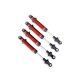 TRAXXAS Dämpfer, GTS, Alu rot (ohne Federn) (4) (für #8140R)