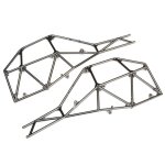 Rohrrahmen-Chassis Seiten-Teile l&r satin schwarz chrome