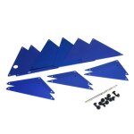Rohrrahmen-Chassis Innen-Panele Set Alu blau