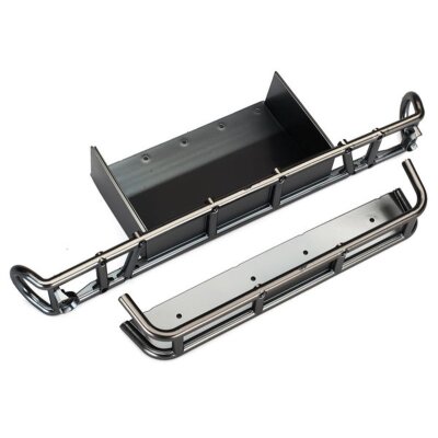 Bumper + Extension hinten (satin-schwarz-chrome)